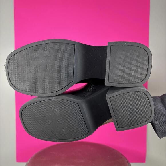 Steve Madden Berkleigh Black Chunky Platform Block Heel Knee High Boot US 6.5 - Picture 8 of 9